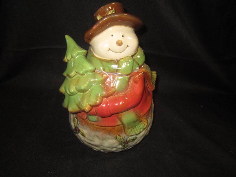 New Snowman Cookie Jar 10 high