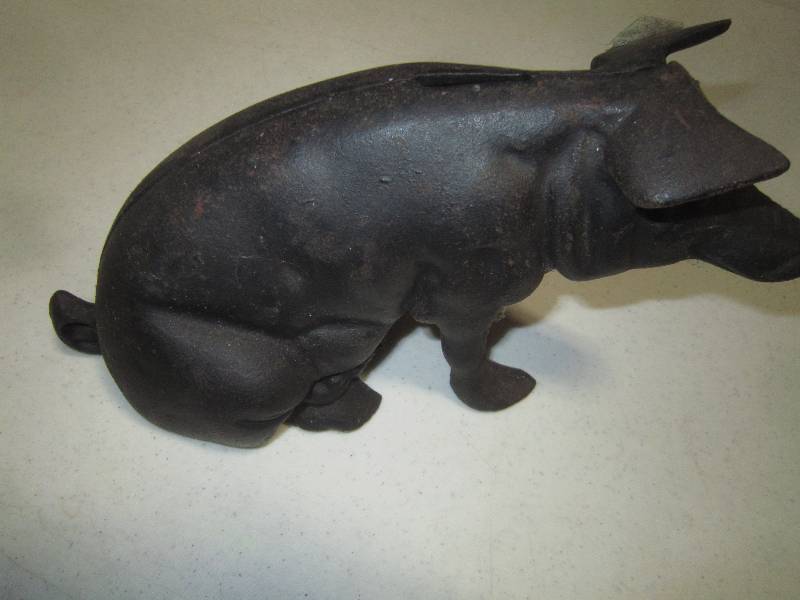 Cast Iron Pig Bank by Price Product Bellmawr New Jersey