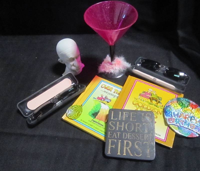 2 Pairs of New Sunglasses 2 Over the Hill Books Birthday Pin, Misc, Wall Hanging