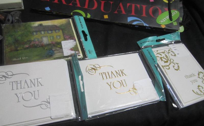 Lot of Pens, Thankyou Notes, Graduation Gift Bags, Mini Tripod, Ipad Case (New) Fits Ipad 2