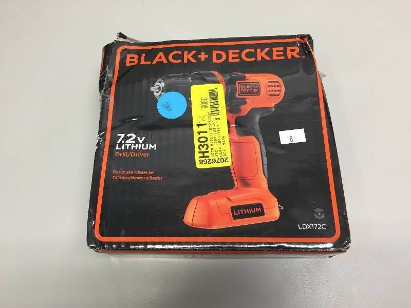 BLACK N DECKER 7.2V LITHIUM DRILL