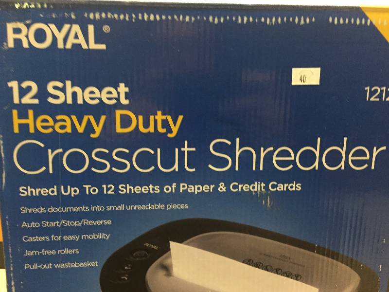 ROYAL CROSS CUT SHREDDER