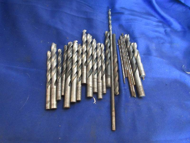 assorted drill bits