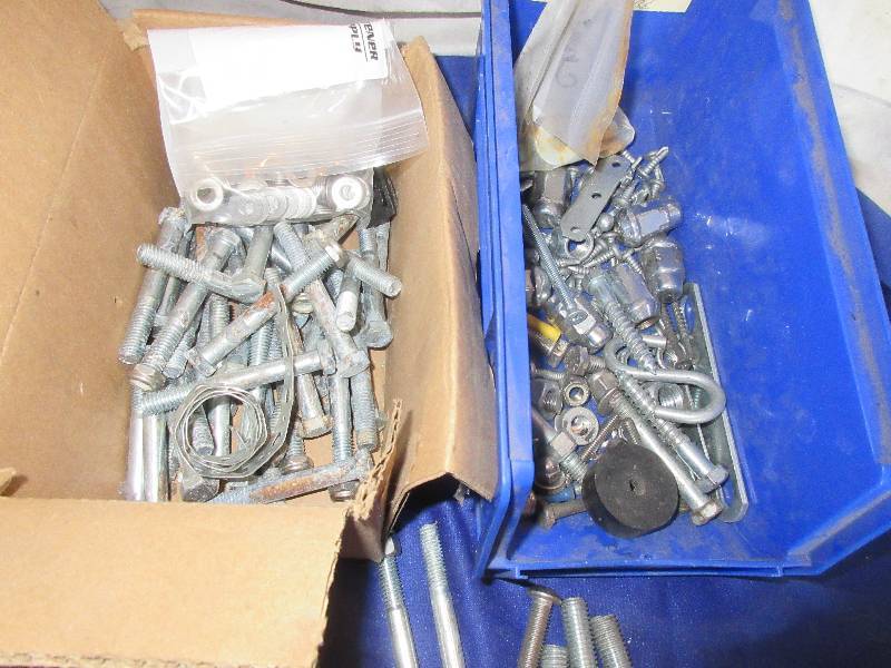 box of bolts washers and screws
