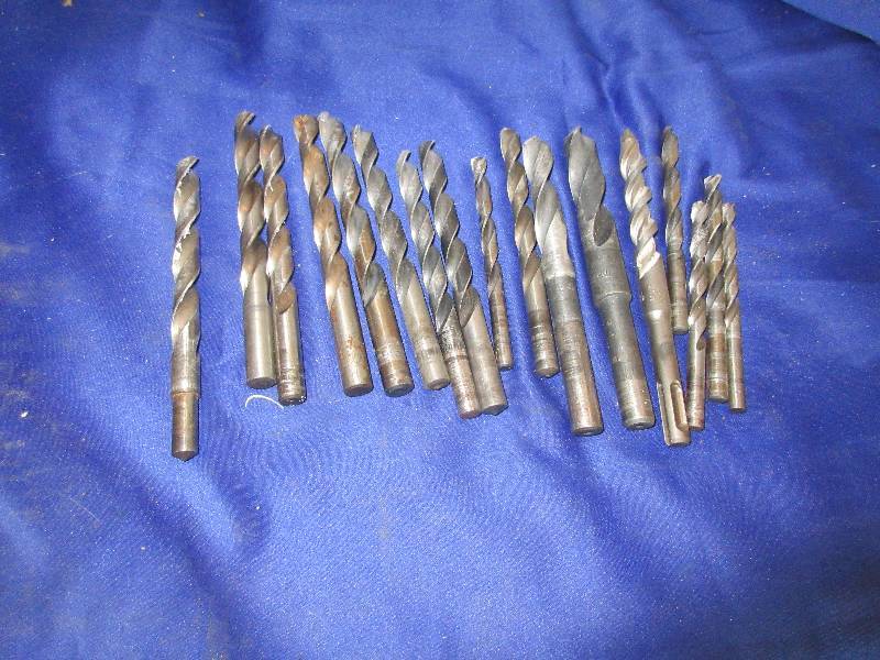 assorted drill bits