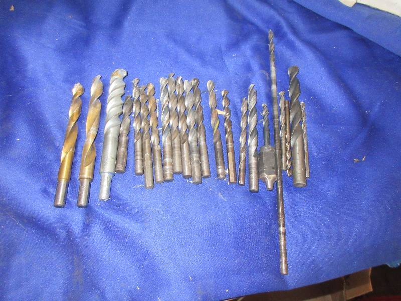 assorted drill bits