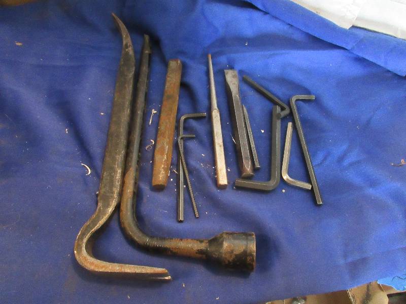 Misc punches,chisels and alan wrenches