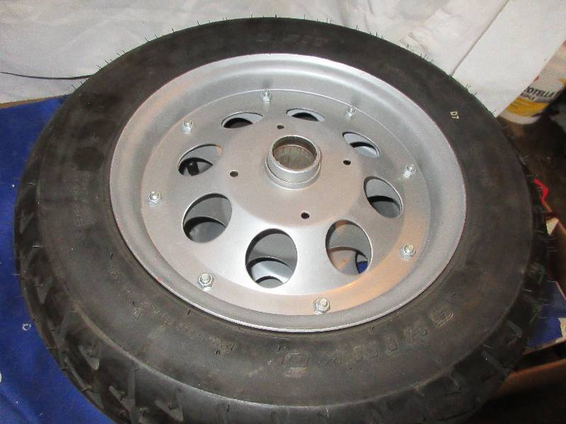 pair of 3.5-10 tires and rims