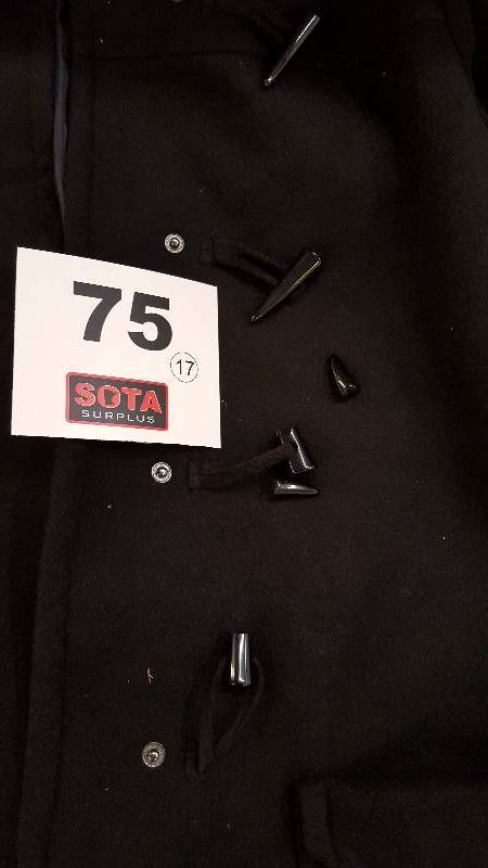 Mackintosh Misses Wool Toggle Duffle Coat Black 1X