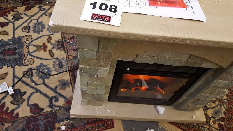 Cypress Electric Fireplace