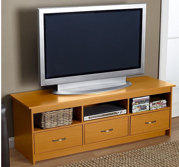 alcove 3-Drawer Entertainment Console Oak