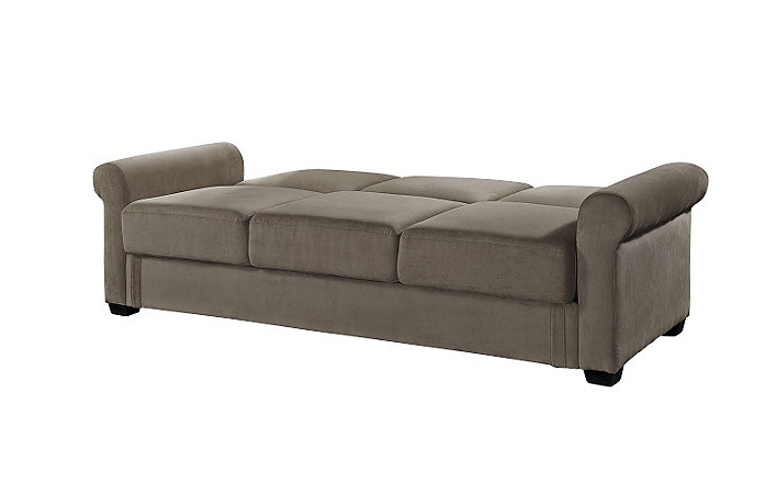 Thomas Click clack sofa Dark Brown with Black Base