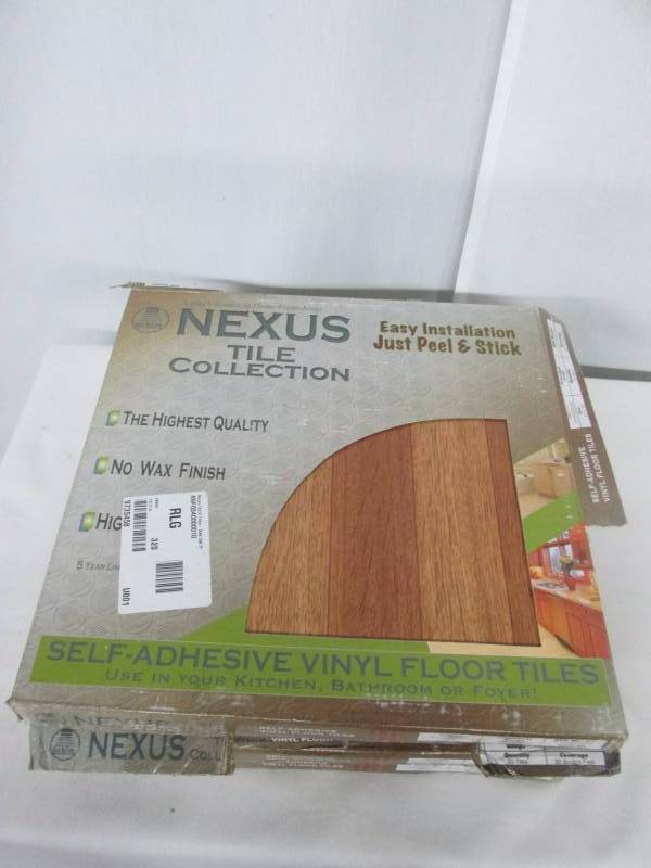 4 Packs of Nexus 12 x 12 Tiles - Dark Oak