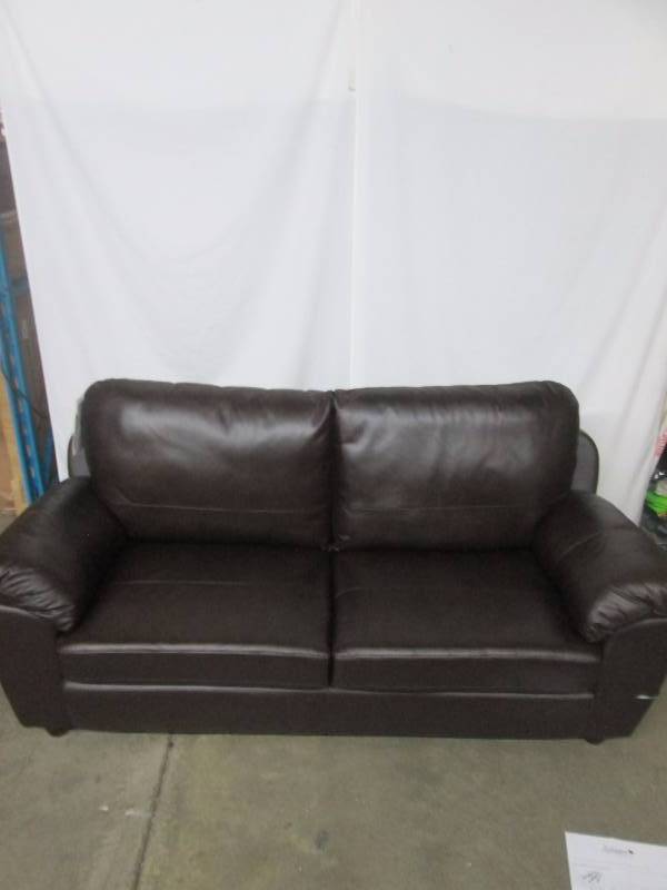 Abbyson Living Verano Brown Leather Sofa