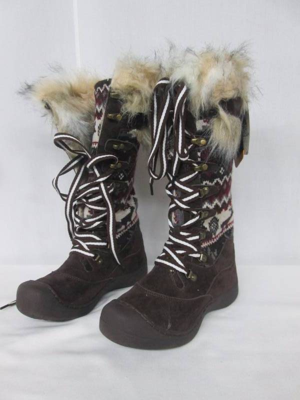 Muk Luks Womens Gwen Tall Lace Up Snow Boot