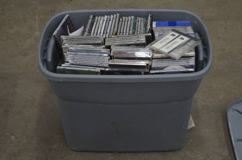 Tub of CDs