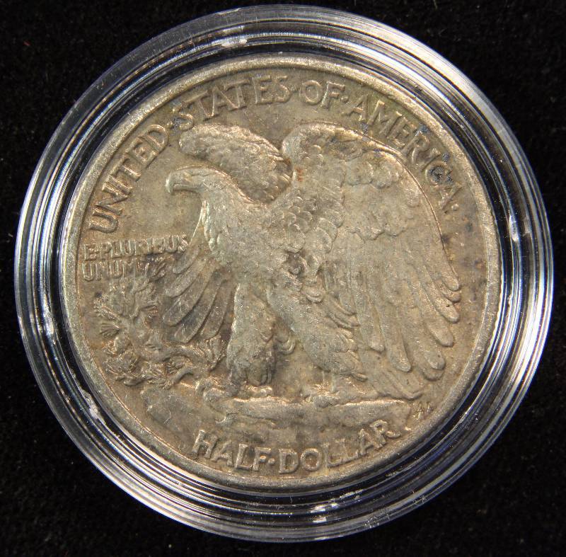 1942 WALKING LIBERTY SILVER HALF DOLLAR IN AIRTITE HOLDER