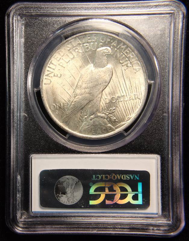 1922 PEACE SILVER DOLLAR MS63 PCGS