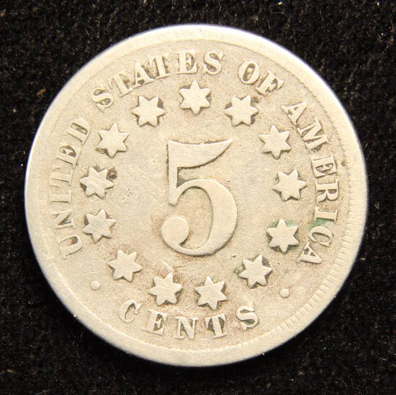 1868 US SHIELD NICKEL