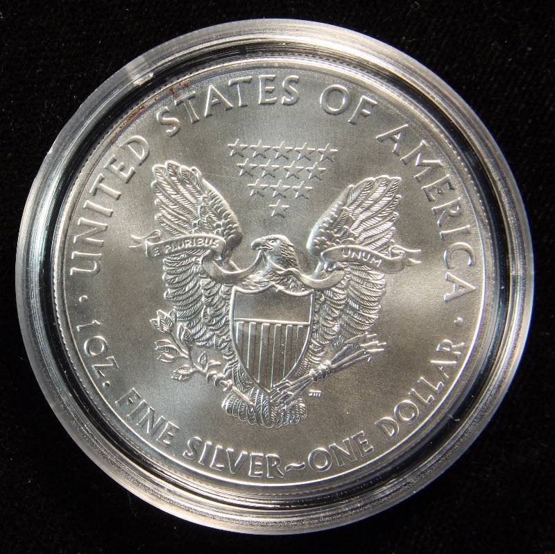 2015 AMERICAN SILVER EAGLE 1 TROY OZ. .999 FINE SILVER DOLLAR IN AIRTITE CAPSULE