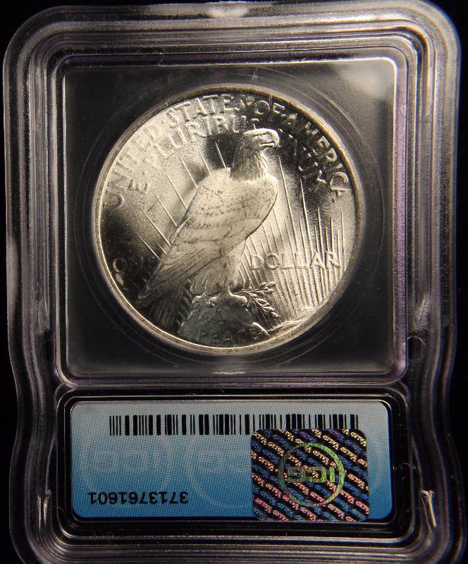 1923 PEACE SILVER DOLLAR MS65 ICG CERTIFIED