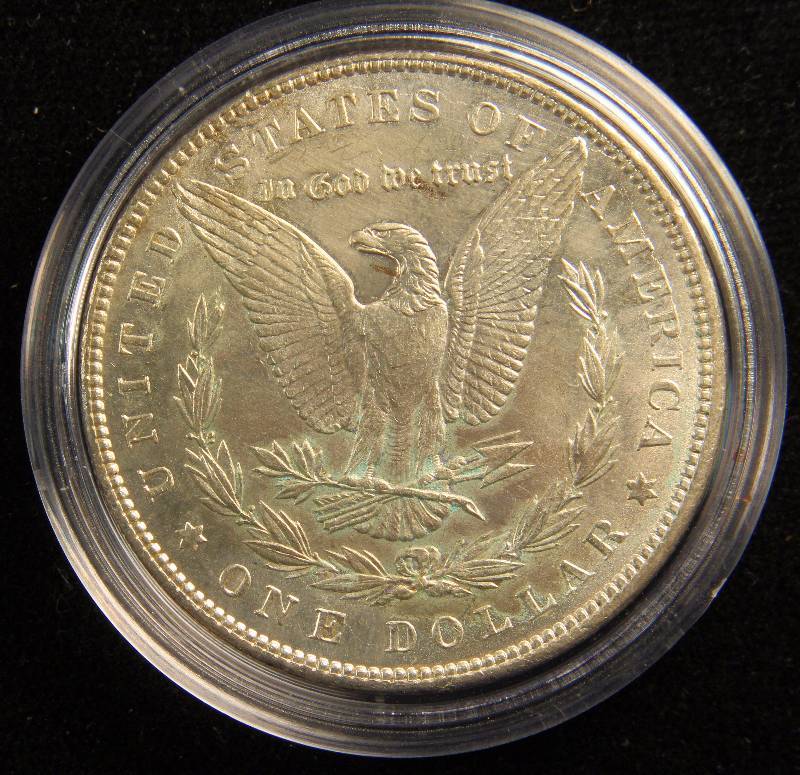 1898 MORGAN SILVER DOLLAR UNC.