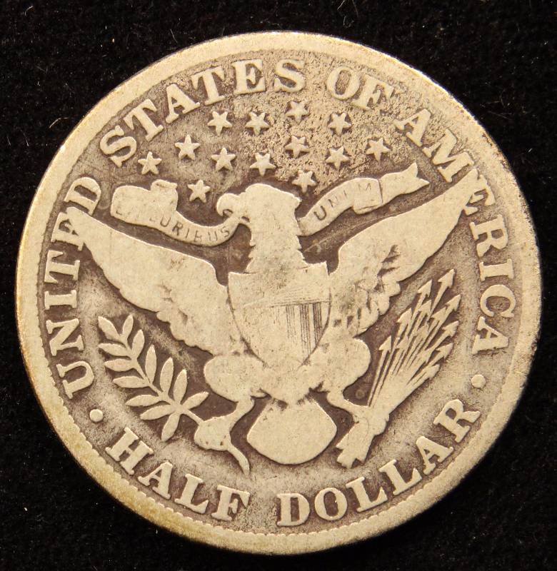 1906 BARBER SILVER HALF DOLLAR