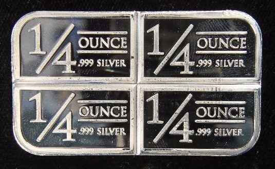 1 TROY OZ. .999 FINE SILVER STAGECOACH BAR (4 X 14 CRACKER)