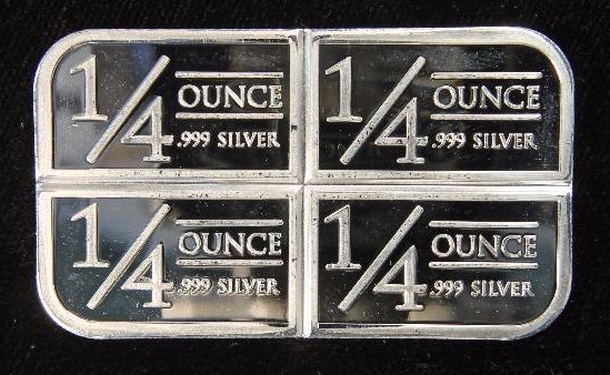 1 TROY OZ. .999 FINE SILVER STAGECOACH BAR (4 X 14 CRACKER)
