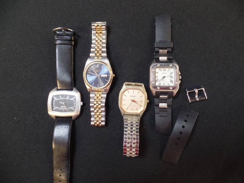 Four Mens Wristwatches
