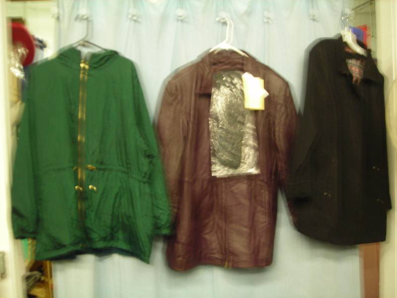 3 Ladies Jackets Size 2-X, One Leather New With Tags