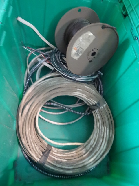 lot 4 image: NEW LARGE Lot Misc. Elactrical and Antenna Wire incl 143 PJ GREEN BIN NOT INCLUDED