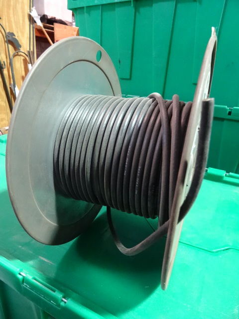 lot 7 image: NEW Spool 75 ohm Coax Cable approx 100 ft