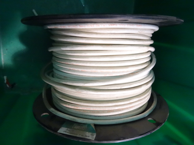 lot 8 image: NEW Spool 22 ga RG59 Coax Cable, White approx 400 ft