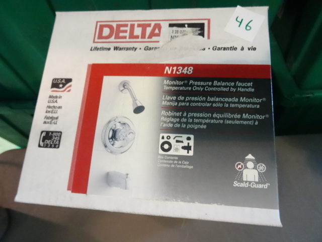 lot 46 image: NEW Delta Tub and Shower Faucet Model N1348