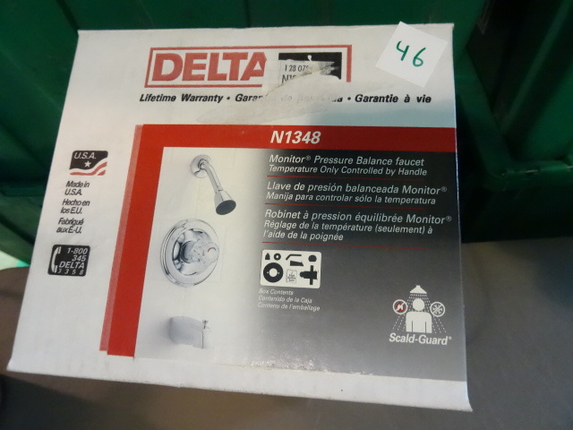 lot 47 image: NEW Delta Tub and Shower Faucet Model N1348