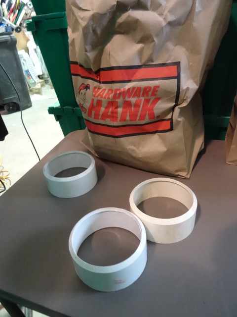 lot 64 image: NEW Plumbing Lot qty 11 , 4 in PVC Adapter Bushings