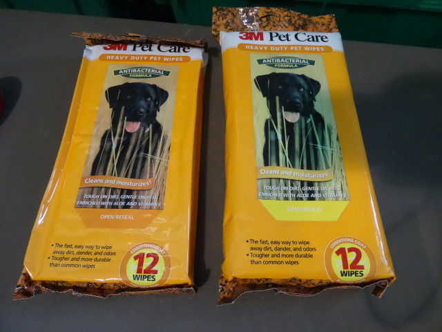 lot 76 image: NEW Lot Qty 4 Packs 3M Heavy Duty Pet Wipes and Qty 7 Packs 3M Pet Ear Wipes AntiBacterial