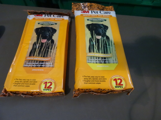 lot 77 image: NEW Lot Qty 4 Packs 3M Heavy Duty Pet Wipes and Qty 7 Packs 3M Pet Ear Wipes AntiBacterial
