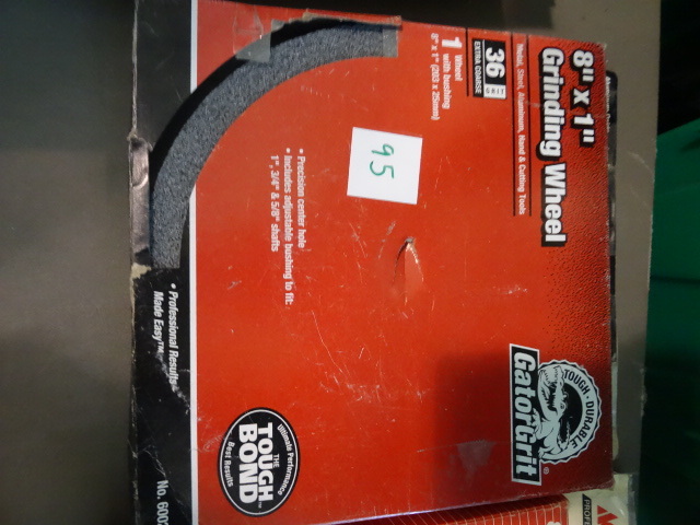 lot 95 image: NEW Grinding Wheel 8x1 in 36 grit