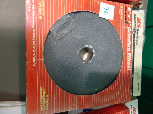 lot 96 image: NEW Grinding Wheel 8x1 in Aluminum Oxide Fine grit