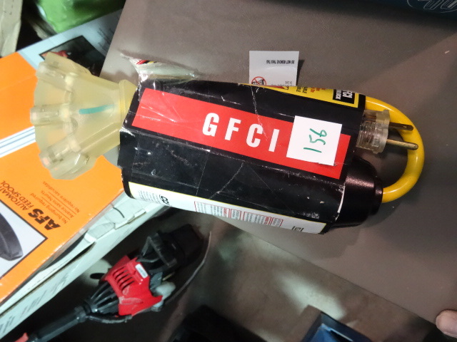 lot 156 image: NEW 2 ft 3 Way Yellow Jacket GFCI Extension Plug
