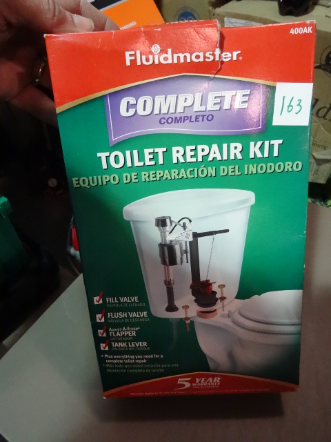 lot 163 image: NEW Fluidmaster Complete Toilet Repair Kit