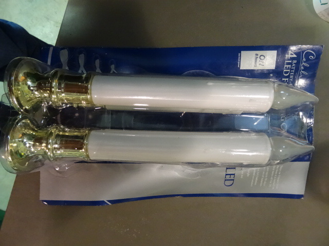 lot 174 image: NEW Celebrations 4 pack Battery Operated Flickering Candles