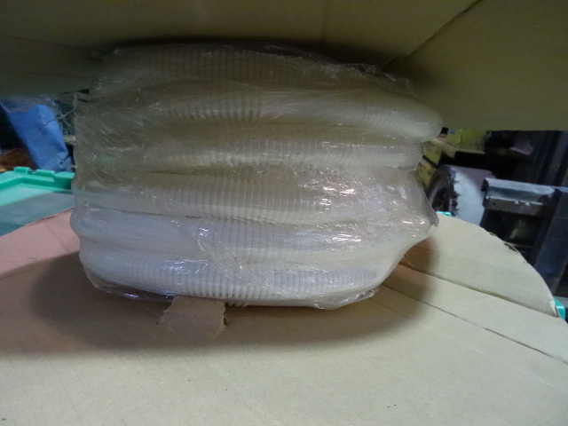 lot 176 image: NEW Spool Bilge and Discharge Hose 3  4 in Appears to be full 50 ft roll, but may be as short as 30 ft. Please Inspect