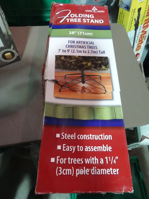 lot 179 image: NEW 28 in Folding Tree Stand