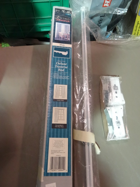 lot 180 image: NEW Qty 2 Curtain and Blind Rods