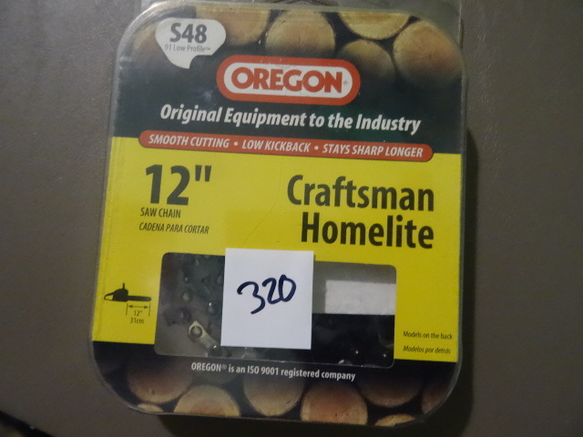 lot 246 image: NEW Oregon S48 12 in Chain Saw Blade for Craftsman, Homelite