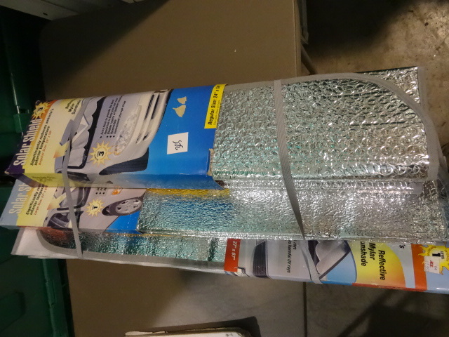 lot 248 image: NEW Qty 3 Reflective Automobile Sun Shades
