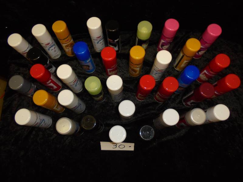 Lot - Misc Temporary Hair Color Spray